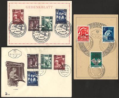 Poststück - Partie FDCs Österr. ab 1948 sowie div. Poststücke u. AK österr. u. div. Ausland, - Známky a pohlednice