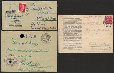 Poststück - Partie KZ Post - Umschlag - Známky a pohlednice