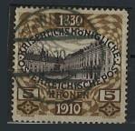 .gestempelt - Österr. 1910 - 5K, - Známky a pohlednice