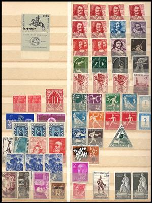 .gestempelt/*/** - Partie div. Europa mit viel Tschechosl., - Briefmarken und Ansichtskarten