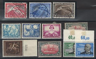 */gestempelt/(*) - Sammlung D.Reich mit D. Bes. WK II, - Briefmarken und Ansichtskarten