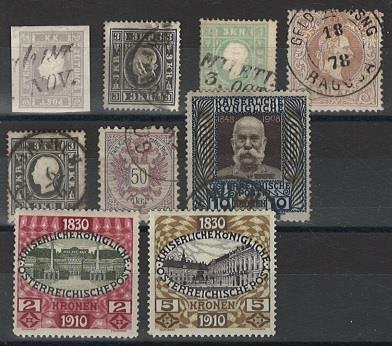 .gestempelt/* - Sammlung Österr. Monarchie mit etwas Bosnien, - Stamps and postcards