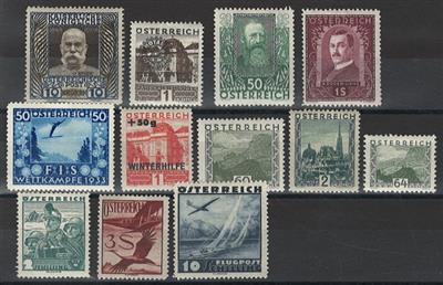*/(*) - Sammlung Österr. 1861/1937, - Briefmarken und Ansichtskarten