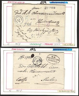 Poststück - Österr.- Steiermark-Partie, - Stamps and postcards