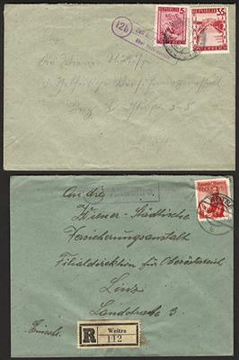 Poststück - Partie POSTABLAGEN Österr. II. Rep. mit Zell am Pettenfirst 12b, - Stamps and postcards