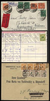 Poststück - Reichh. Sammlung Belege D. reich 1879/ca. 1934, - Známky a pohlednice