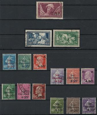 .gestempelt - Kl. Partie Frankreich ab ca. 1853, - Briefmarken und Ansichtskarten