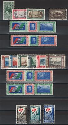 **/*/gestempelt/(*)/Poststück - Sammlung Italien ab Monarchie mit Dubl. u. etwas Poststücken, - Známky a pohlednice