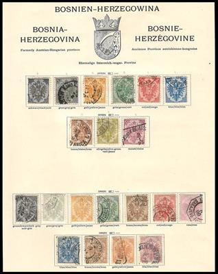 .gestempelt - Sammlung Bosnien, - Francobolli e Cartoline