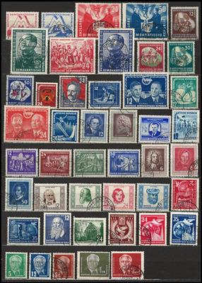 .gestempelt - Sammlung DDR 1949/64 u.a. mit MARX - Blöcken, - Stamps and Postcards