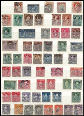 **/*/gestempelt - Sammlung USA bis ca. 2003, - Briefmarken und Ansichtskarten