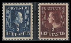 ** - Liechtenstein Nr. 304 B/ 305 B (LZ. 14 3/4) postfr. einwandfrei, - Stamps and Postcards