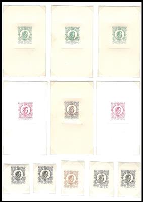 (*) - Prog Wimmer - div. Essays für eine nicht realisierte Franz Schubert Marke, - Briefmarken und Ansichtskarten