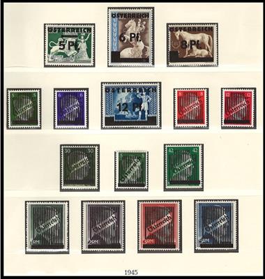 ** - Sammlung Österr. ab 1945, - Stamps and Postcards