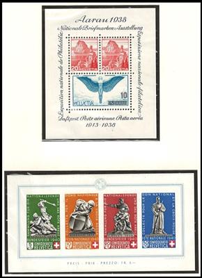 **/* - Sammlung Schweiz ca. 1938/1963, - Francobolli e Cartoline