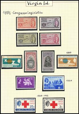*/** - Saubere Sammlung Virgin-Islands 1951/1981, - Briefmarken und Ansichtskarten