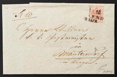 ö Ausgabe 1850 Poststück - 1854 "Lend" - Stamps and Postcards