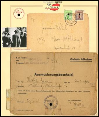 Poststück - Ausmusterungsbescheide - Francobolli e Cartoline
