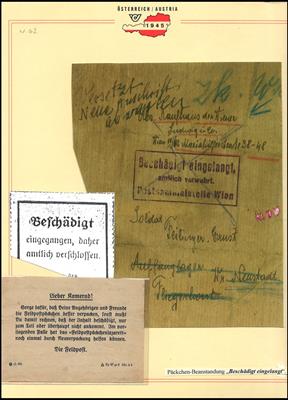 Poststück - D. Feldpost II. WK umfangreiche Spezialpartie zu Päckchenversand mit Belegen, - Známky a pohlednice