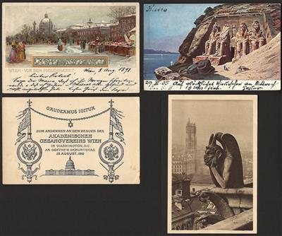 Poststück - Kl. Partie Ansichts- und Motivkarten (ca. 28), - Francobolli e Cartoline