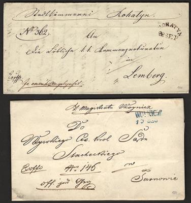 Poststück - Österreich - Vorphila Galizien - heutiges Polen. Briefe aus 1836/1849, - Stamps and Postcards