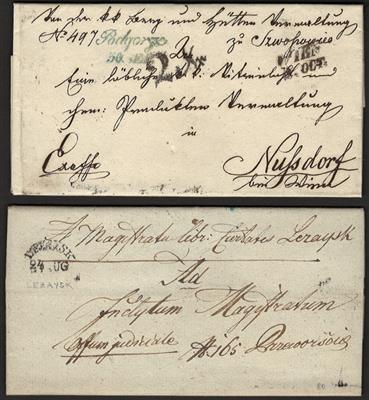 Poststück - Österreich - Vorphila Galizien - heutiges Polen. Partie Briefe ab 1814, - Stamps and Postcards