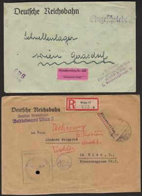 Poststück - Partie Belege D.Reich etwas Württemberg etc., - Francobolli e Cartoline