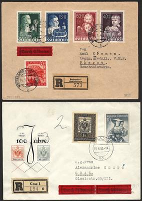 Poststück - Partie Rekopost II. Rep., - Známky a pohlednice