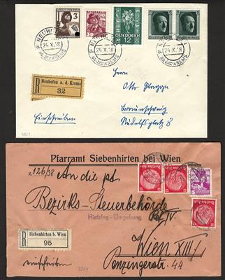 Poststück - Partie Rekopost "Ostmark" - Známky a pohlednice