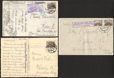 Poststück - Sammlung Österr. Kl. Landschaftsbelege in großer Vielfalt, - Stamps and Postcards