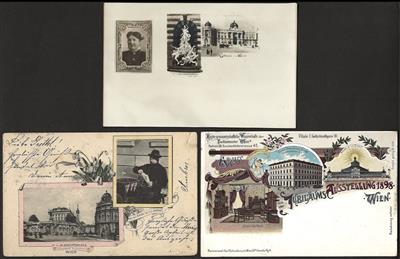 Poststück - Über 60 alte Wiener Ansichtskarten - Briefmarken und Ansichtskarten