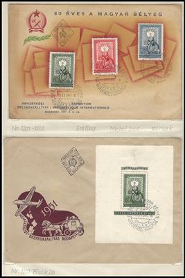 Poststück - Ungarn - Partie FDCs und Sonderbelege ab ca. 1935, - Známky a pohlednice