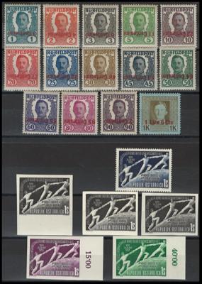 **/*/gestempelt/(*) - Interess. Partie Österr. ab Monarchie mit Plattenfehlern, - Stamps