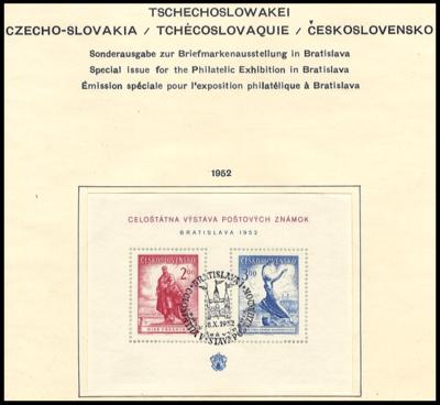 .gestempelt - Sammlung Tschechosl. Ausg. 1919, - Briefmarken und Ansichtskarten