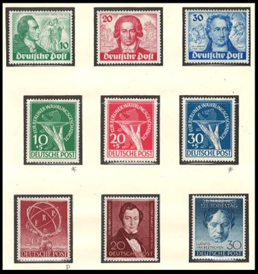 **/*/(*) - Sammluntg Berlin ab 1948 u.a. mit Bl. Nr. 1 (*), - Stamps