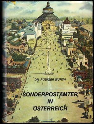 Literatur: Dr. Wurth: Sonderstempelkatalog mit 10 Nachträgen sowie Dr. Wurth sowie 4 Jahrbücher zur Postgeschichte, - Briefmarken und Ansichtskarten