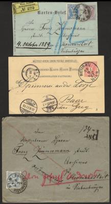 Poststück - Neubau ca. 55 Belege der Ausg. 1883, - Stamps