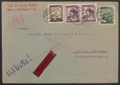 Poststück - Neubau Reichh. Partie Belege ab der Landschaftsausg,1946, - Stamps