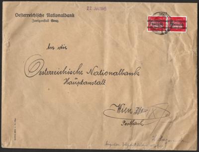 Poststück - Österreich 1945 - Grazer - Stamps