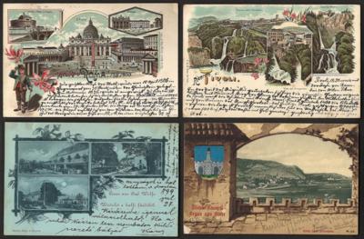 Poststück - über 200 alte Ansichtskarten div. Europaländer 1899/1907 u.a. Ungarn, - Stamps