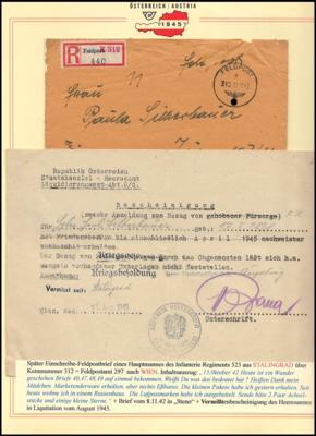 Poststück - Umfangreiche Dokumentation"Heldentod" - Briefmarken und Ansichtskarten