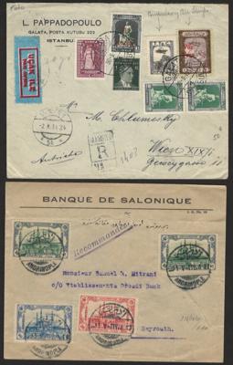 */gestempelt/Briefstück/Poststück - Ansammlung AltTürkei und etwas Griechenland, - Stamps