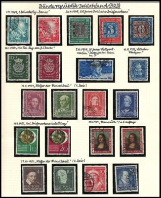 .gestempelt - Sammlung BRD 1949/1995, - Briefmarken und Ansichtskarten