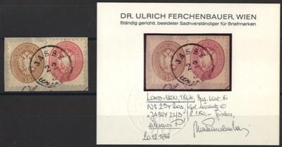 Briefstück - Lombardei - Nr. 23 + 20 mit kompl. LEVANTE gestempelt "JASSY 22/3" auf Briefstück, - Briefmarken und Ansichtskarten