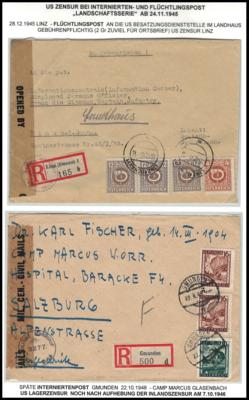 Poststück/Briefstück - Interess. Partie - Briefmarken und Ansichtskarten