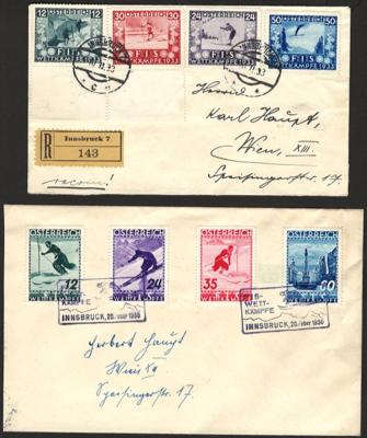 Poststück - FIS I und II je auf Satzkuvert, - Briefmarken und Ansichtskarten