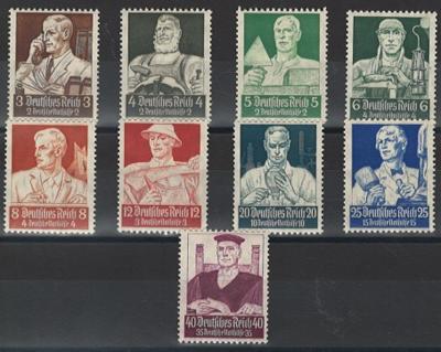 ** - D.Reich Nr. 556/64 (Berufsstände 1934), - Stamps
