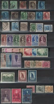 **/*/gestempelt - Partie Belgien ab 1849, - Briefmarken und Ansichtskarten