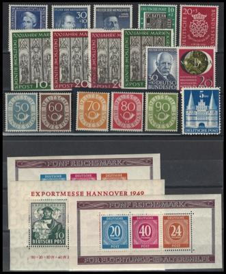 **/gestempelt - Sammlung BRD 1949/1990 mit etwas Nachkriegsbesetzung (meist Bizone), - Známky