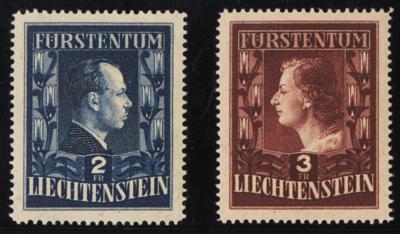 ** - Liechtenstein Nr. 304 A u. B/305 A u. B (LZ 12 1/2 : 12 bzw. 14 3/4) postfr. einwandfrei, - Známky